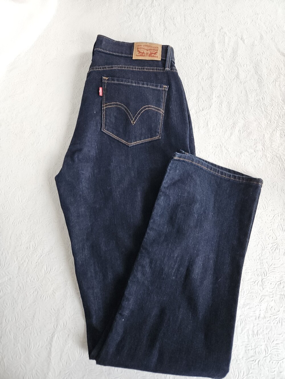Levi's 525 Womens Dark Indigo Straight Jeans